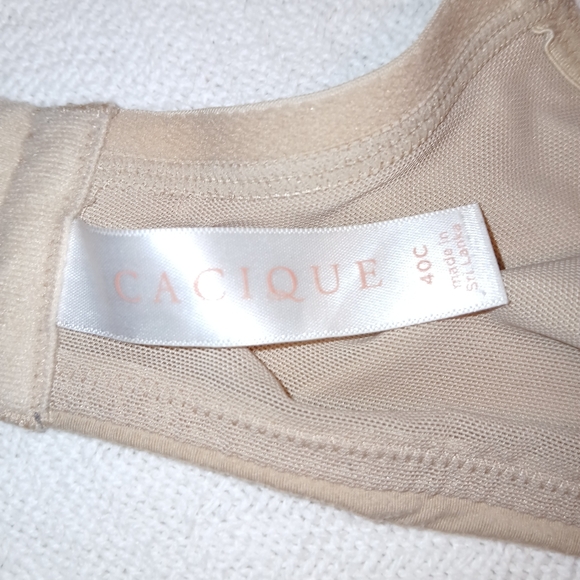 Sz.40C Womens Cacique Lightly Lined Full Coverage Bra - Picture 8 of 9